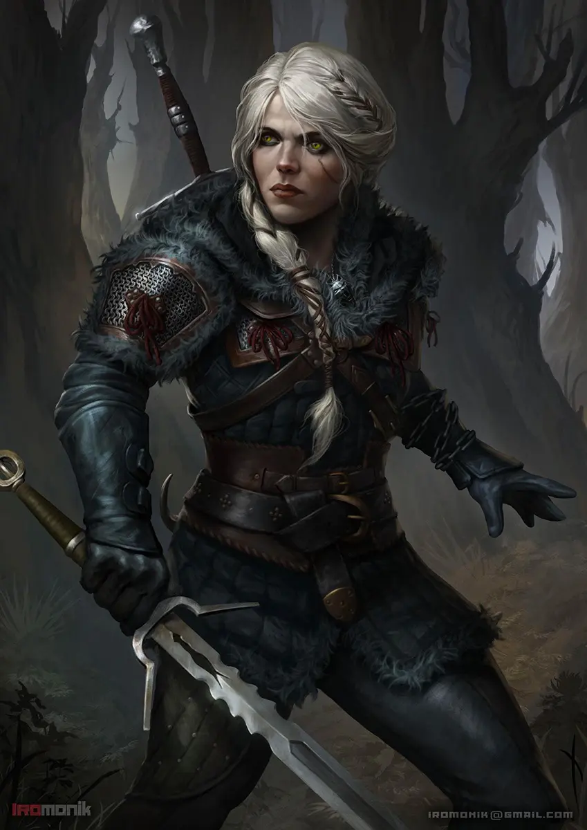Fan Art of Ciri made by Aleksey Iromonik