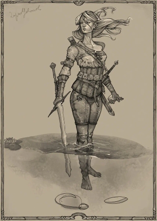 Fan Art of Ciri made by Darko Jovanov