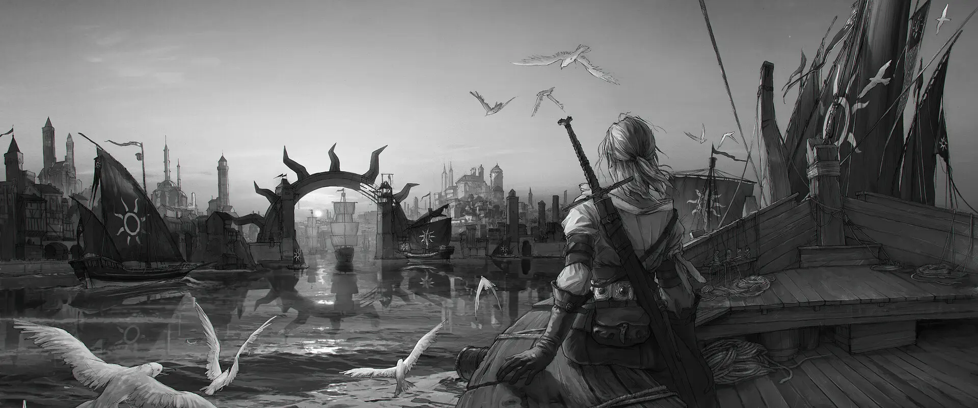 Cirilla Fiona Ellen Riannon, Art by Marcin Karolewski