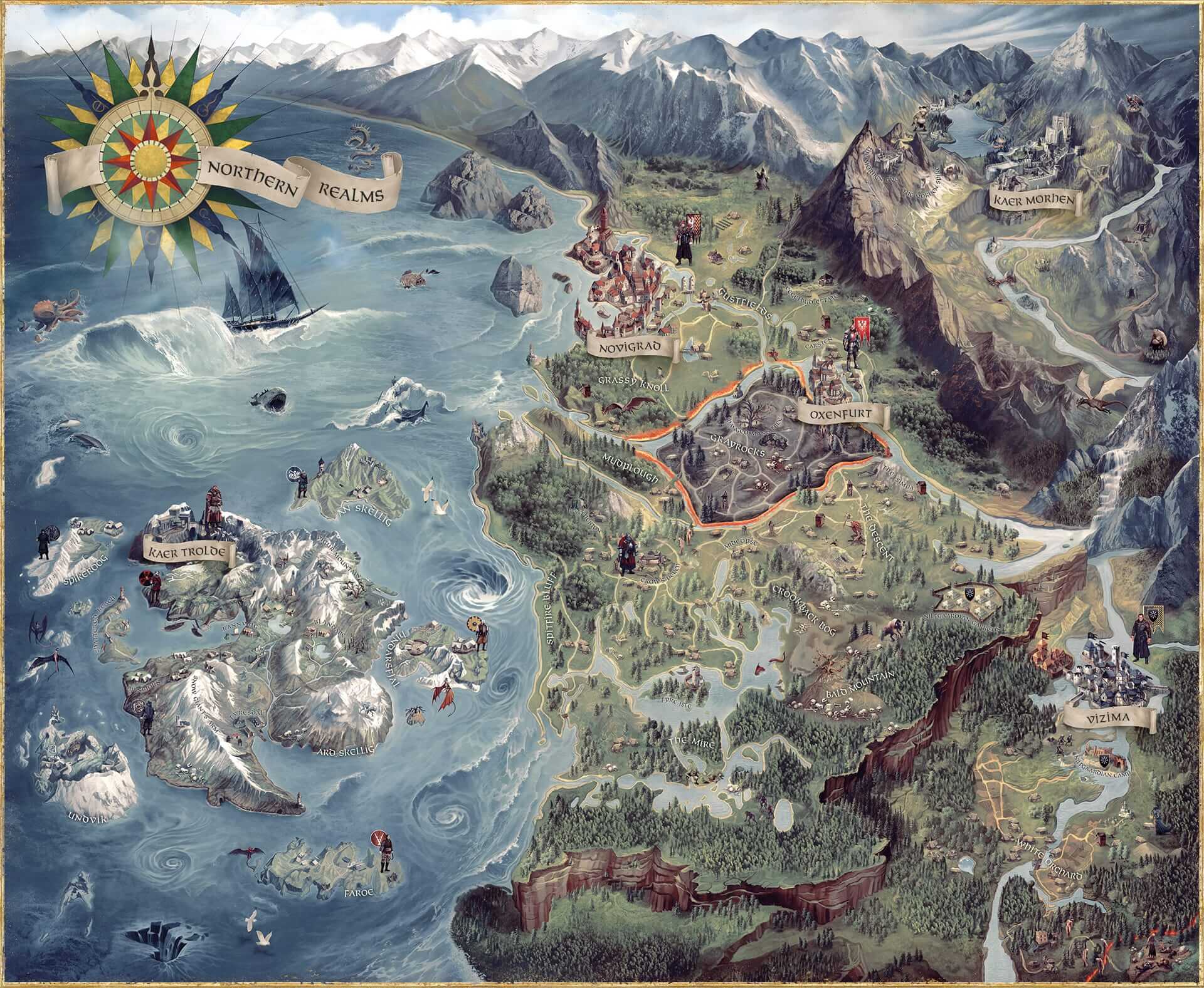 Witcher 3: Wild Hunt world map